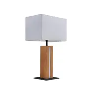Lindby - Garry Square Bordslampa White/Wood