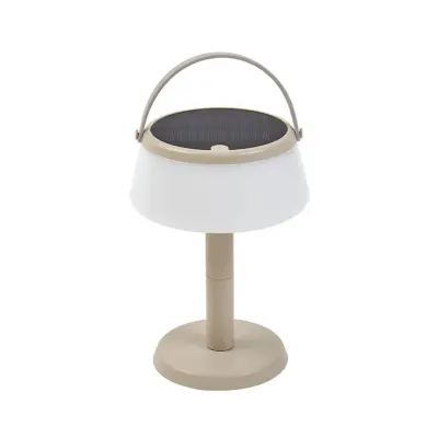 Lindby - Mikkel Portable Solcell Bordslampa Dim. Beige