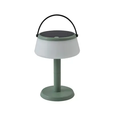 Lindby - Mikkel Portable Solcell Bordslampa Dim. Grön