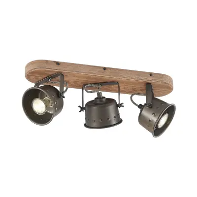 Lindby - Rubinjo 3 PlafondWood/Black