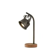 Rubinjo Bordslampa Wood/Black Lindby - Vardagsrum - Vintage / retro - Metall - Med en ljuskälla