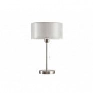 Lindby - Taxima Bordslampa Satin Nickel/White