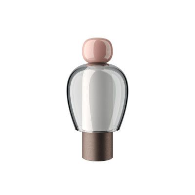 Lodes - Easy Peasy ToGo Bordslampa Flamingo Pink/Grey/Bronze