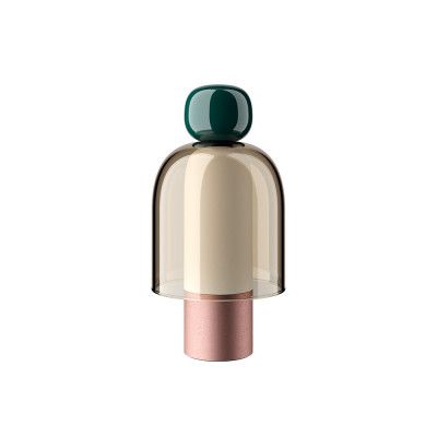 Lodes - Easy Peasy ToGo Bordslampa Kelp Green/Honey/Rose Gold
