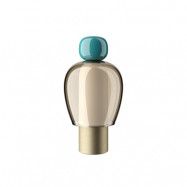 Lodes - Easy Peasy ToGo Bordslampa Lagoon Turquoise/Honey/Gold