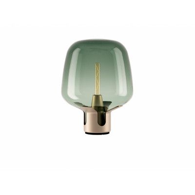 Lodes - Flar Bordslampa Medium Golden/Turquise