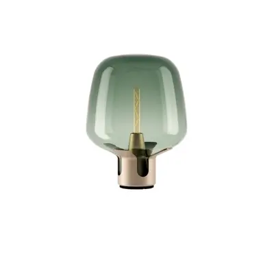 Lodes - Flar Bordslampa Medium Golden/Turquise