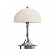 Louis Poulsen - Panthella 160 Portable Bordslampa V3 Krom Opal Beige