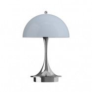 Louis Poulsen - Panthella 160 Portable Bordslampa V3 Krom Opal Grå