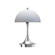 Louis Poulsen - Panthella 160 PORTABLE V3 batterilampa krom opalgrå