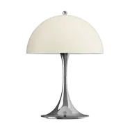 Louis Poulsen Panthella 250 portabel bordslampa Chrome opal beige