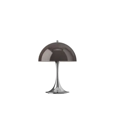 Louis Poulsen Panthella 250 Portabel bordslampa Chrome Opal Brown V3