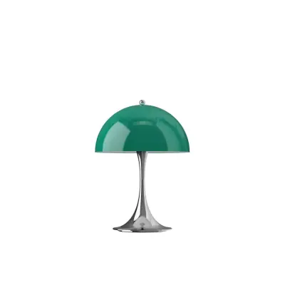 Louis Poulsen Panthella 250 Portabel bordslampa Chrome Opal Green V3