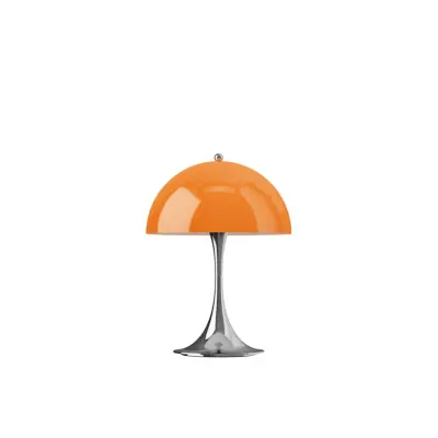 Louis Poulsen Panthella 250 Portabel bordslampa Chrome Opal Orange V3