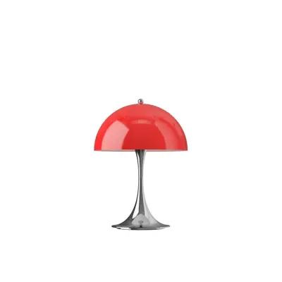 Louis Poulsen Panthella 250 Portabel bordslampa Chrome Opal Red V3
