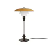 Louis Poulsen - PH 3-2 bordslampa, brunnad mässing, bärnsten