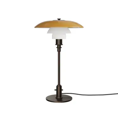 Louis Poulsen - PH 3-2 bordslampa, brunnad mässing, bärnsten