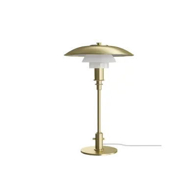 Louis Poulsen - PH 3/2 bordslampa, mässing/vit, 48 cm, glas