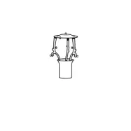 Louis Poulsen - Sockel Rör w/Leg Mässing PH 3/2