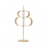 Lucande - Audrina LED Bordslampa Dim. Beige