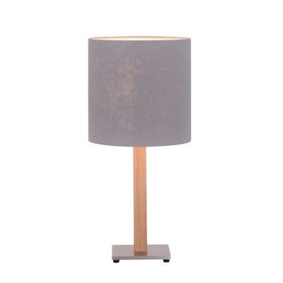 Lucande - Elif Bordslampa Light Grey/Light Oak