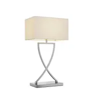 Lucande - Evaine Bordslampa Chrome/White