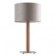 Lucande - Heily Cylinder Low Bordslampa Grey