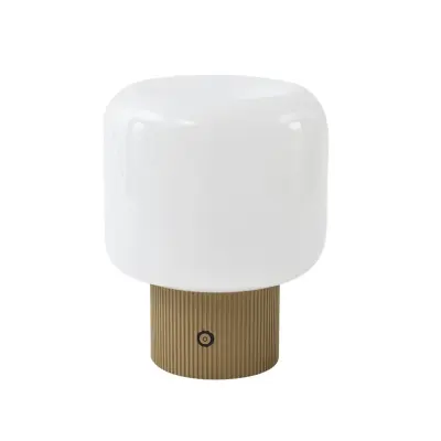 Lucande - Katrin Palme LED-batteridriven bordslampa beige