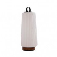 Lucande - Liepa LED Bordslampa Vit/Trä