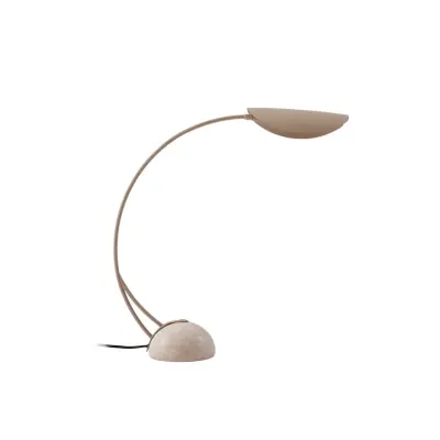 Lucande - Rivera bordslampa 51 cm sten G9 beige