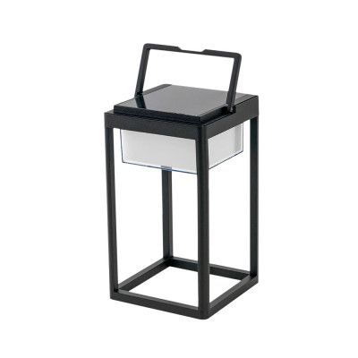 Lucande - Tilena Square Solcell Bordslampa Svart