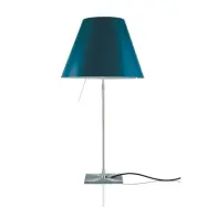 Luceplan - Costanza Bordslampa Alu/Petroleum Blue