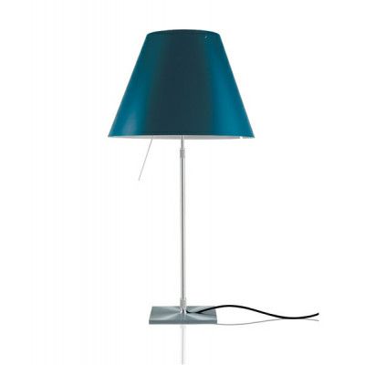 Luceplan - Costanza Bordslampa Alu/Petroleum Blue