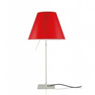Luceplan - Costanza Bordslampa m/Dimmer Alu/Primary Red