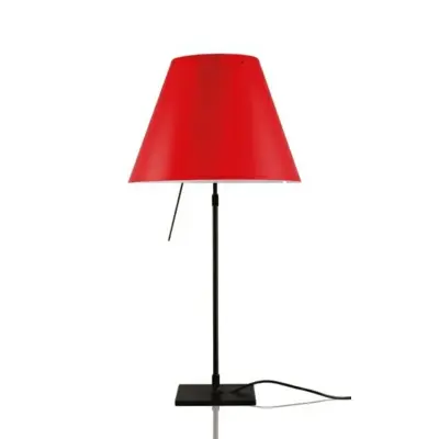 Luceplan - Costanza Bordslampa m/Dimmer Svart/Primary Red