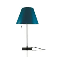 Luceplan - Costanzina Bordslampa Svart/Petroleum Blue