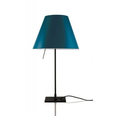 Luceplan - Costanzina Bordslampa Svart/Petroleum Blue