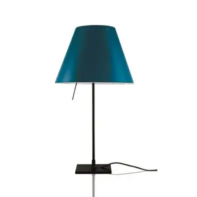 Luceplan - Costanzina Bordslampa Svart/Petroleum Blue