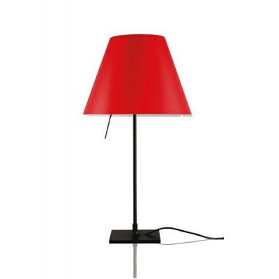 Luceplan - Costanzina Bordslampa Svart/Primary Red