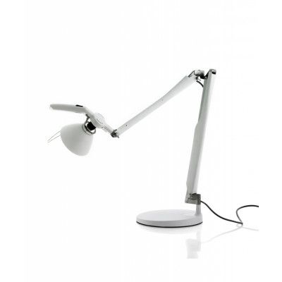 Luceplan - Fortebraccio Bordslampa m/ 2 Armar Vanlig Fot Brytar Metall