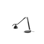 Luceplan - Fortebraccio Bordslampa m/ 2 Armar Vanlig Fot Brytar Svart