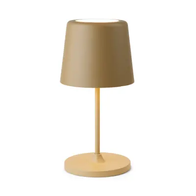 LUMEN LED-bordslampa med batteri, brun, 23 cm, IP44 – Halo Design - Vardagsrum - Modern - Metall - Med en ljuskälla