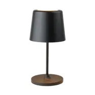 LUMEN LED-bordslampa med batteri, svart, 23 cm, IP44 – Halo Design - Vardagsrum - Modern - Metall - Med en ljuskälla