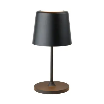 LUMEN LED-bordslampa med batteri, svart, 23 cm, IP44 – Halo Design - Vardagsrum - Modern - Metall - Med en ljuskälla