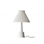 Lyngby Porcelæn Esben klint bordslampa vit, h.44 cm