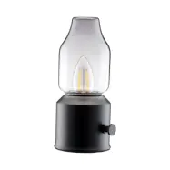 Lystra lampa IP44, Laddbar smoky