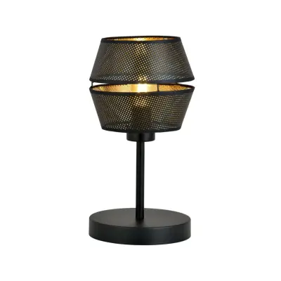 MALIA LN Bordslampa, Svart/Svart/Guld