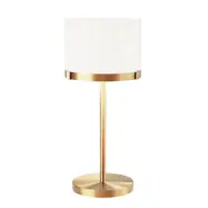 Marcel bordlampa H55cm mässing/vit