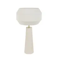 MARKET SET - Cosiness bordslampa 85 cm vit metall/tyg