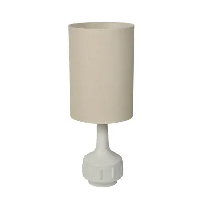 MARKET SET - Jimmy bordslampa, vit/beige, höjd 83 cm